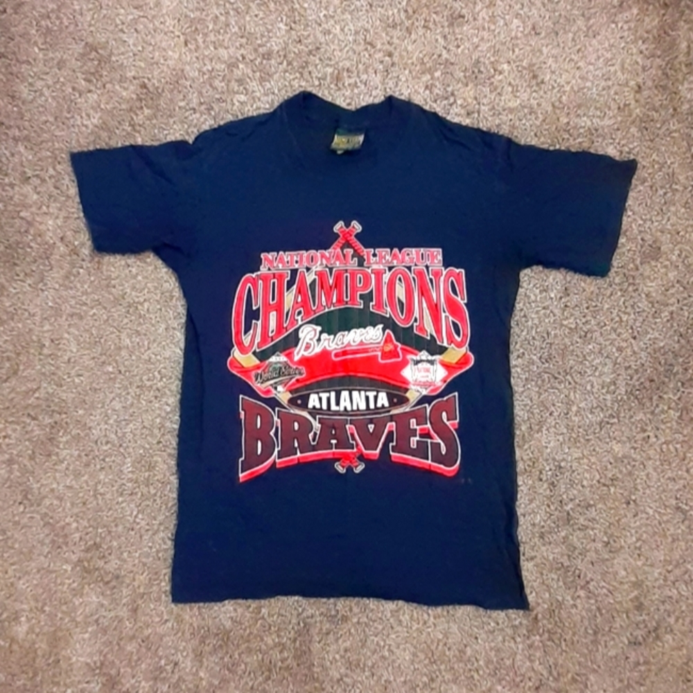 1992 NL Champions Braves shirt szM